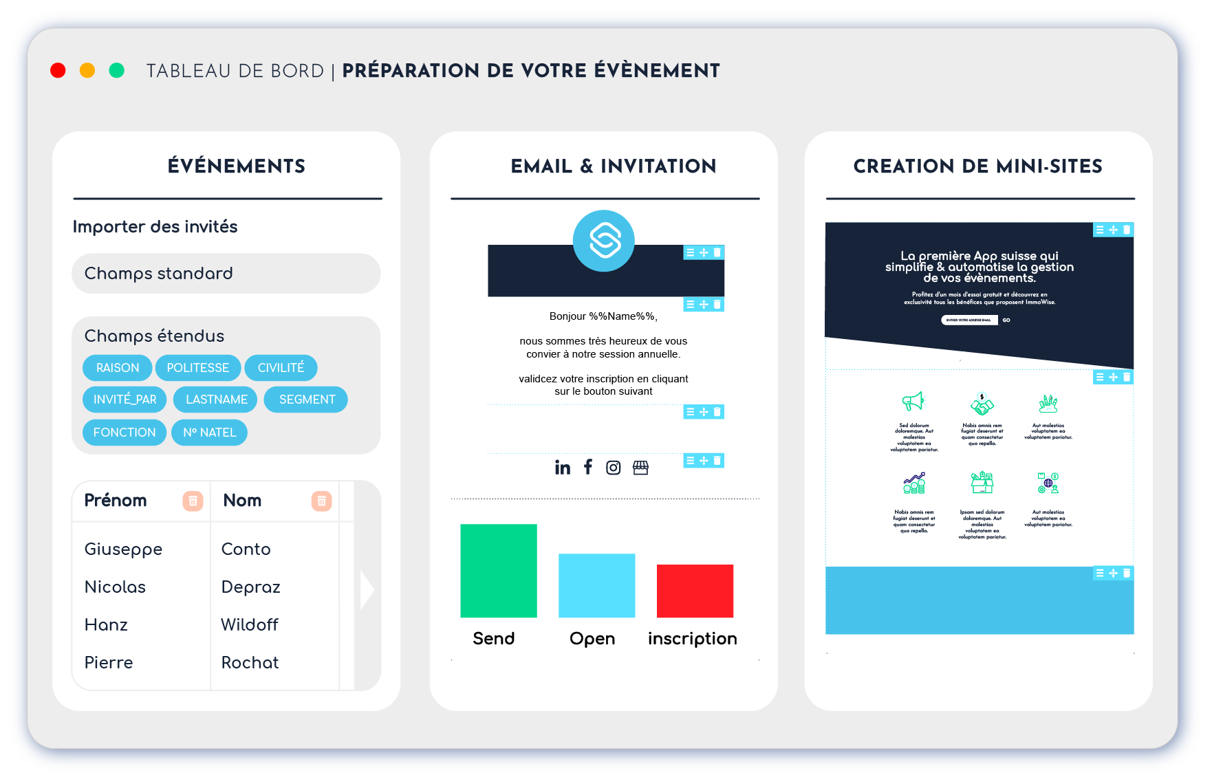 Evénements d'entreprises